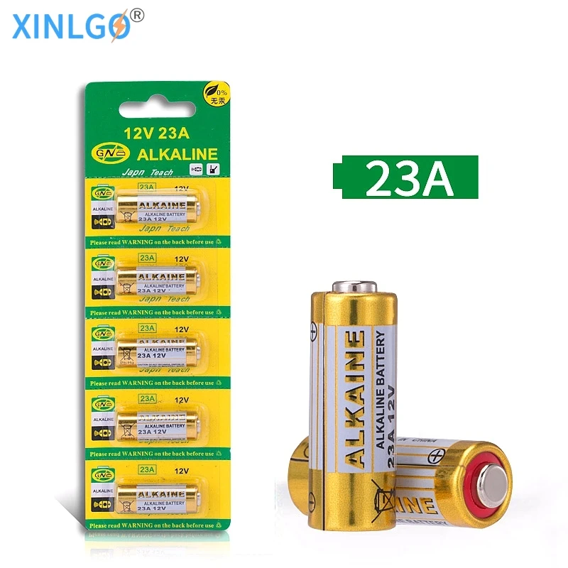 5 шт. 23A 12В щелочная батарея A23 GP23AE 21/23 23GA MN21 12 вольт объемная упаковка с бесплатным