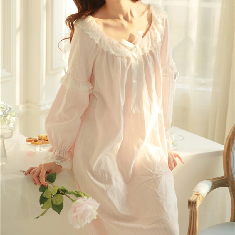 Новое поступление винтажные ночные рубашки пикантные домашнее платье кружевная