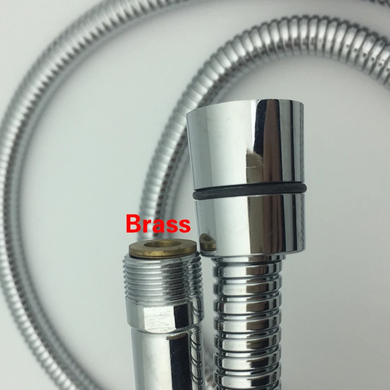 FOHEEL Stainless Steel Plumbing Hoses Flexible Pull-Out Sink Faucet Replacement Pull Out Hose Extended Length 150CM | Обустройство