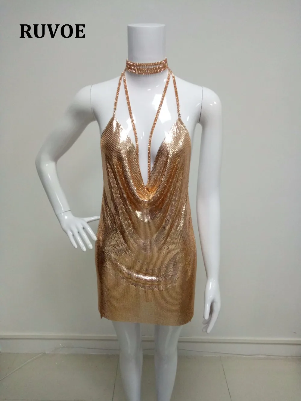 Женское вечернее платье нового цвета розовое золото металлическое элегантное