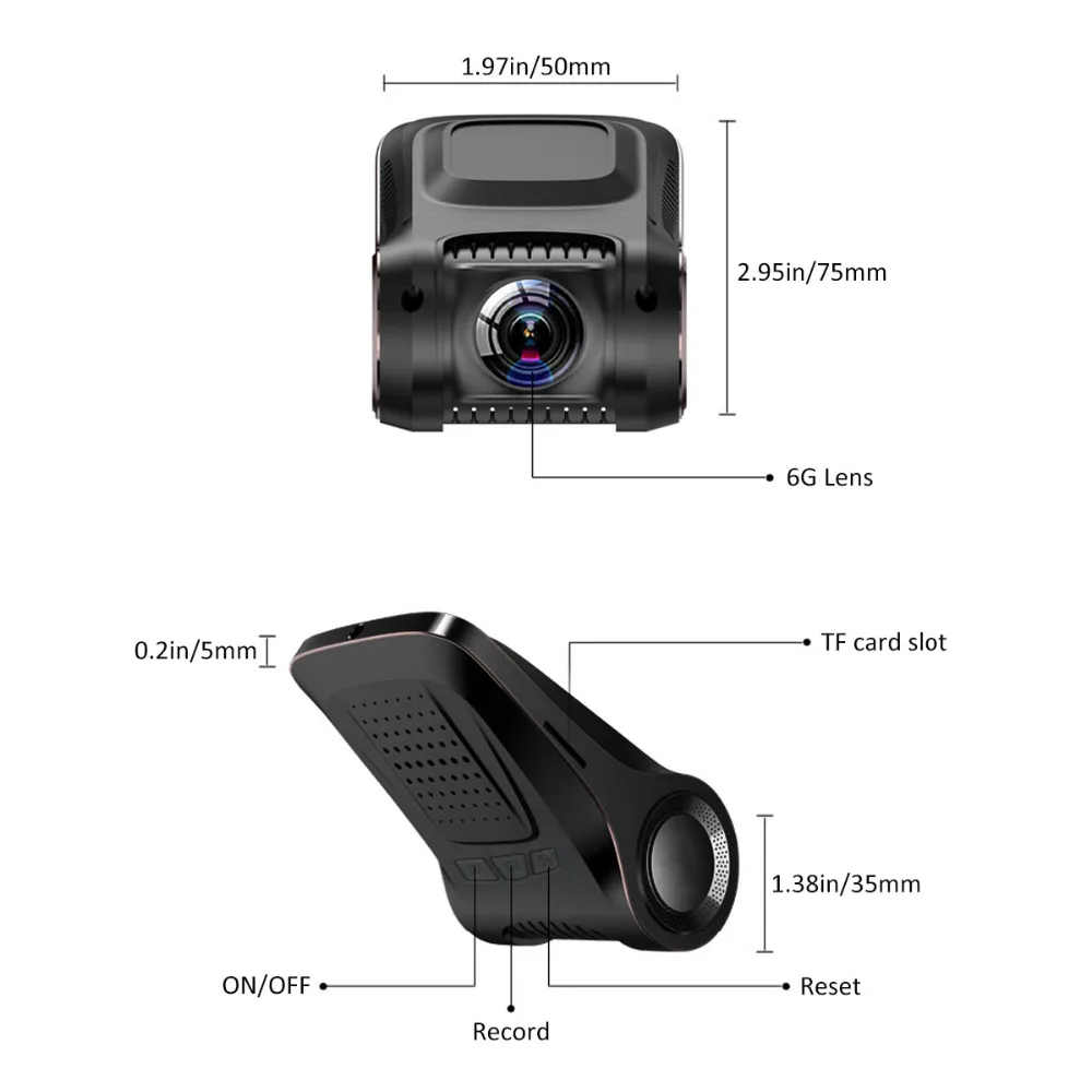 Novatek 96655 тире камера Wi Fi Full HD 1080p Автомобильный dvr Dashcam Без экран 170 градусов видео