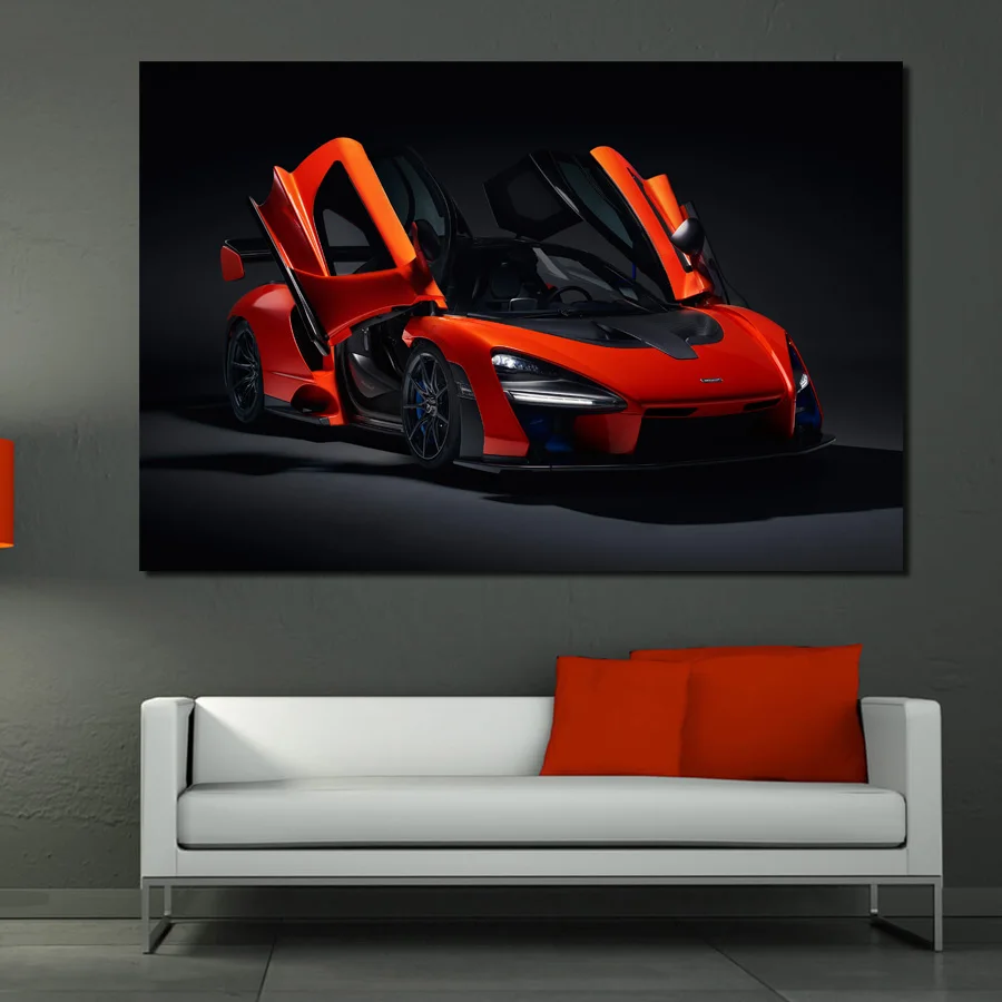 McLaren Senna супер автомобиль обои картина печатная стена искусство холст постер