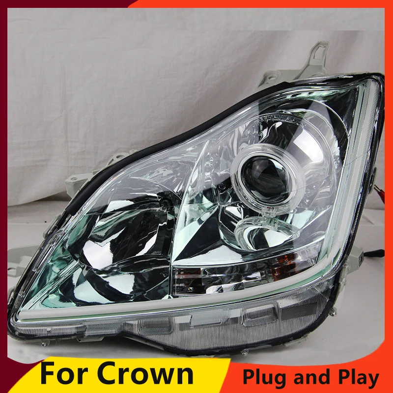 Стайлинг автомобиля KOWELL для Toyota Crown 2005 2009 светодиодный светодиодные фары ДХО
