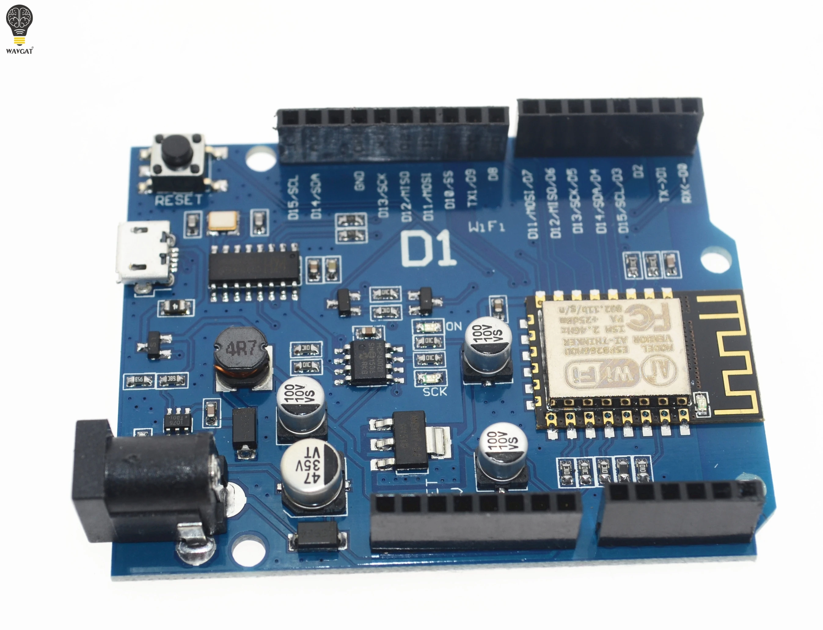Smart Electronics ESP-12F WAVGAT D1 WiFi uno based ESP8266 shield for arduino Compatible | Электронные компоненты и