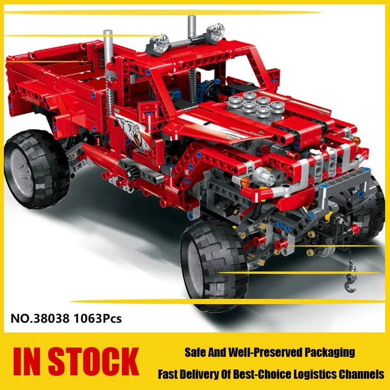 38038 Technic внедорожник пикап 2в1 инженерный автомобиль бульдозер блоки