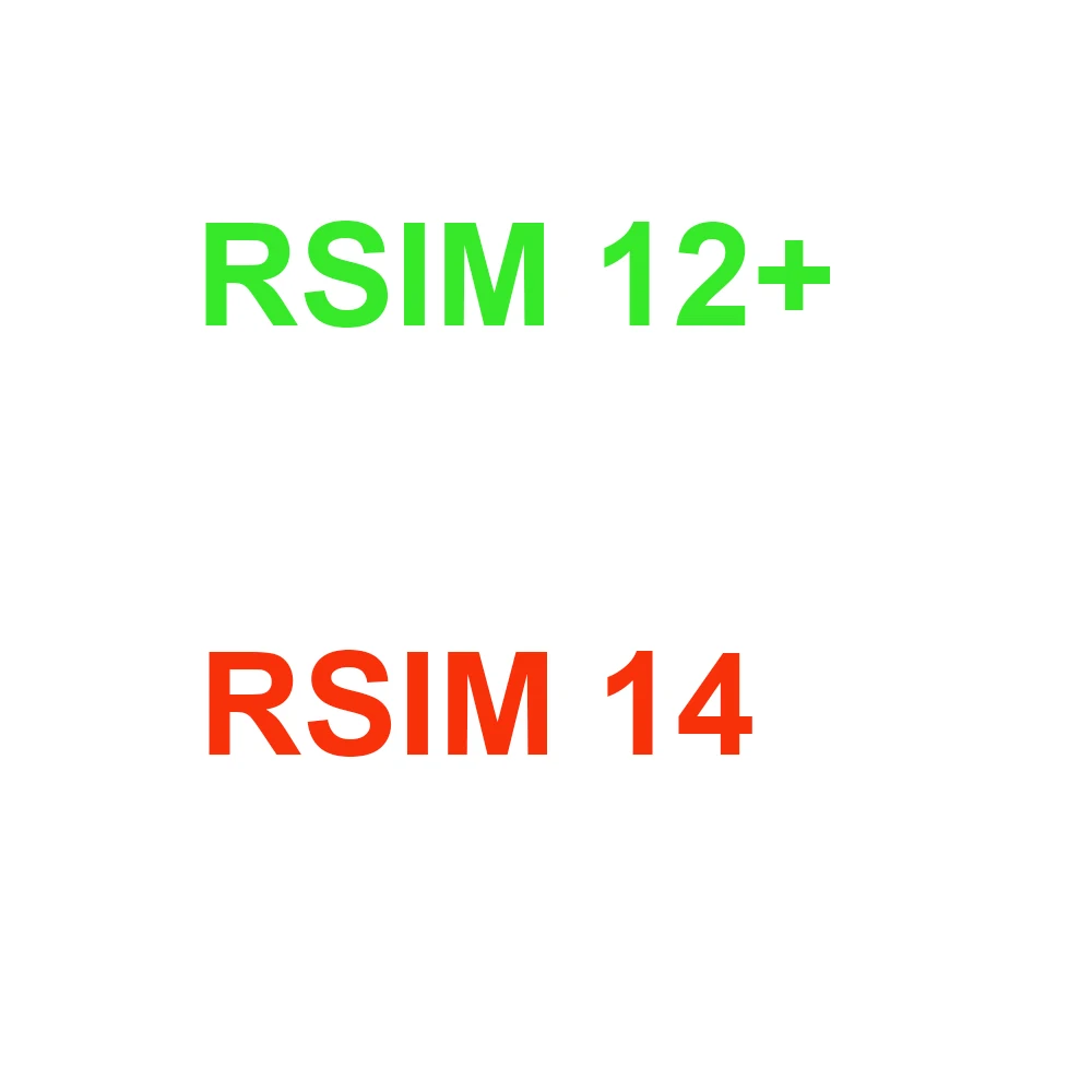 Оригинальная Разблокировка для IPhone RSIM12 + RSIM14 RSIM 12 14 R-SIM R-SIM14 SIM | Мобильные телефоны