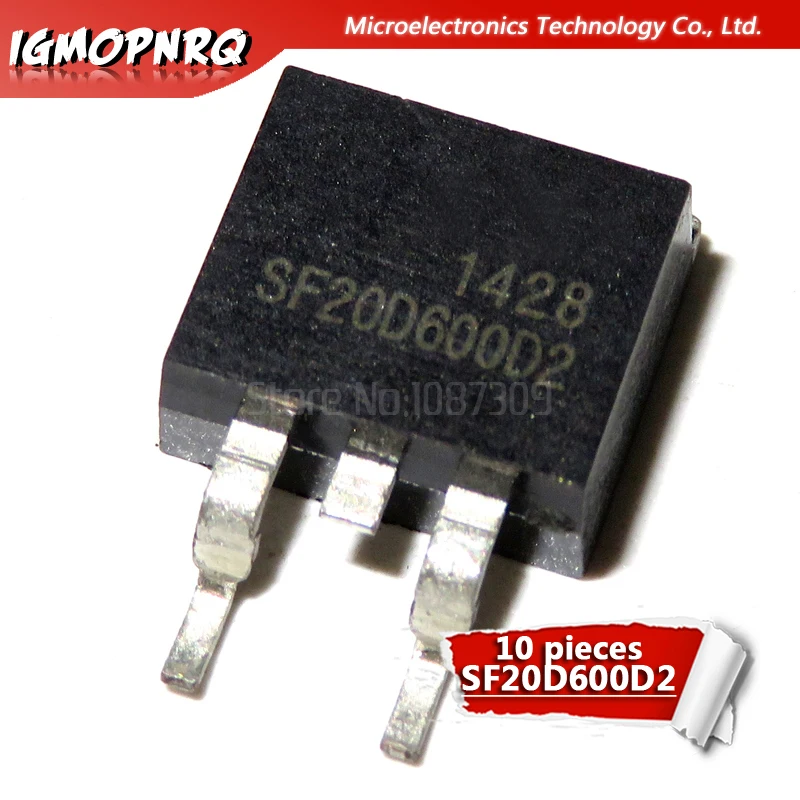 10 шт. SF20D600D2 263 SF20D600 TO263 20D600 20D600D2 600V 20A Новинка оригинал|Интегральные схемы| |