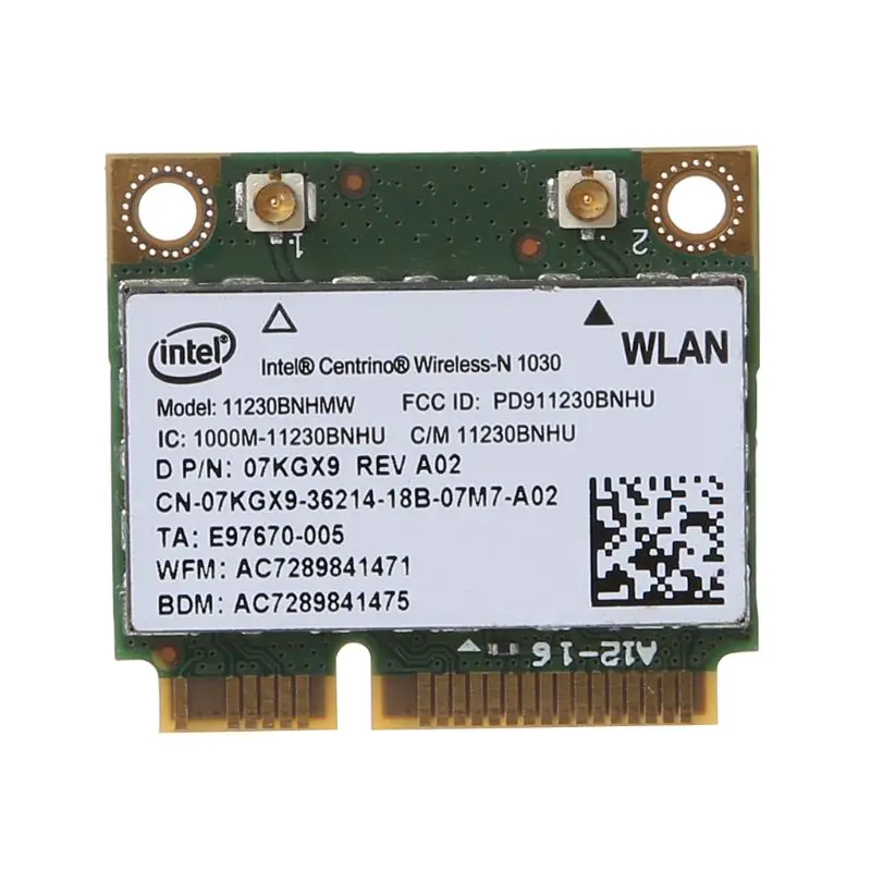 Беспроводная карта Intel 1030 11230BNHMW Wi-Fi WLAN Bluetooth Внутренняя сетевая для Dell N4110 N7110 N5110 -