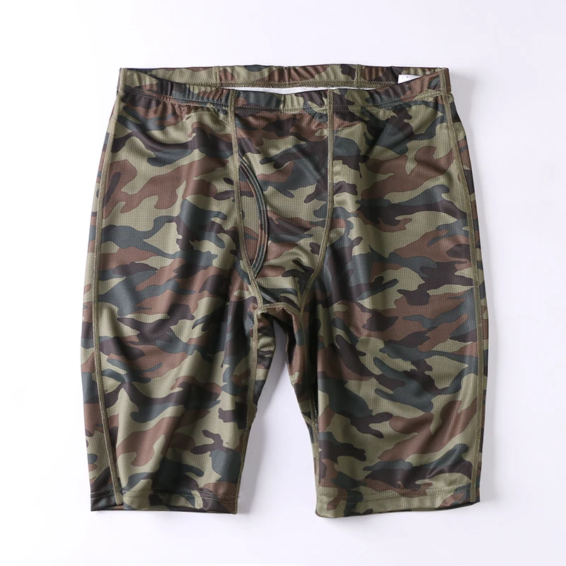 Мужские спортивные боксеры с принтом Длинные облегающие быстросохнущее нижнее