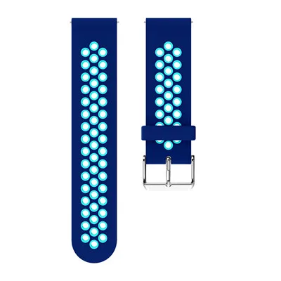 Blue light blue 20MM Silicone Strap Watchband for Garmin Forerunner 245 245M 645 Vivoactive 3 Smart Wristband Colorful Replacement Bracelet Band - Цвет: Blue light blue