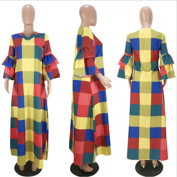 Новинка Осень/Зима 2018 женское платье в африканском стиле Дашики длинная юбка с