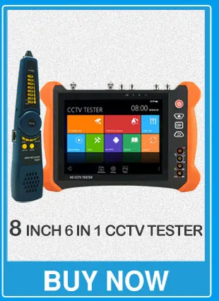 8 дюймов 4 к cctv IP камера тестер сенсорный экран H.265 4 к 8MP AHD TVI CVI SDI CVBS 6 в 1 CCTV камера тестер Кабель tracer 4 к выход