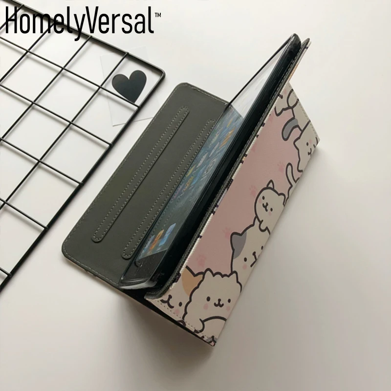 Kawayi подарок на Новый год Кот 2018 чехол Обложка для iPad 9 7 Pro air2 Мягкая обложка Air1