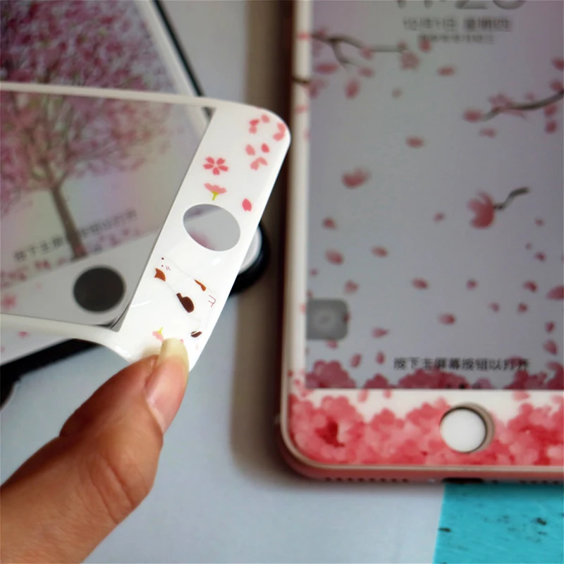 Прекрасный мультфильм 3D Мягкие edge Full Cover Экран закаленное Стекло Плёнки для Apple