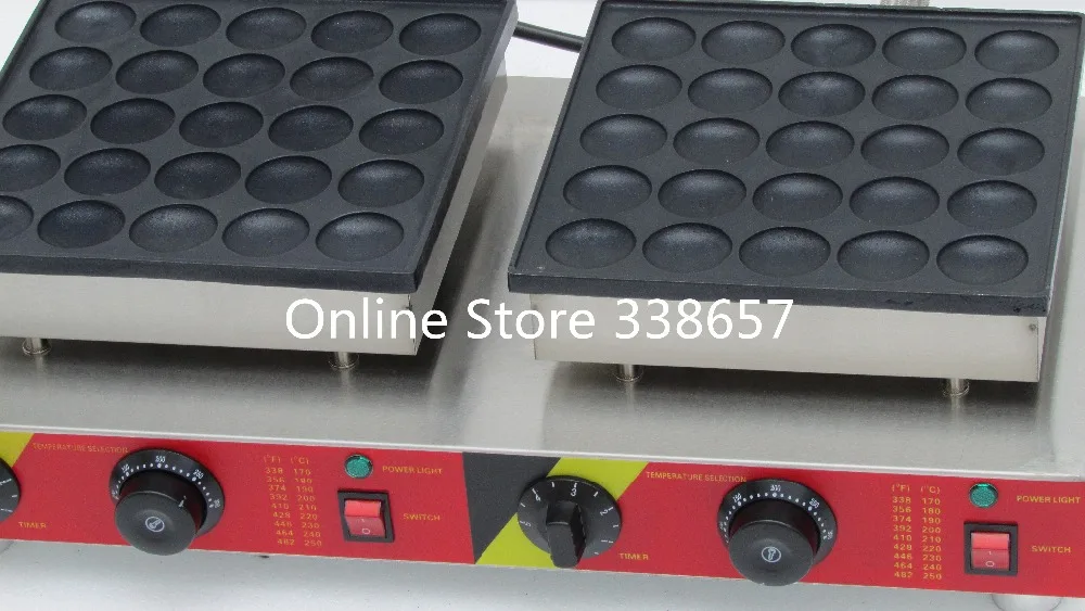 50 отверстий двойная головка коммерческая печенья Голландская poffertjes мини блинная