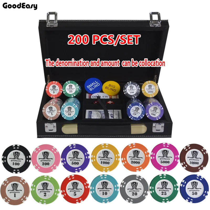 200/300/400 шт./компл. 15 5 г АОМ фишки для покера наборы глины Casino Chips в форме фишек