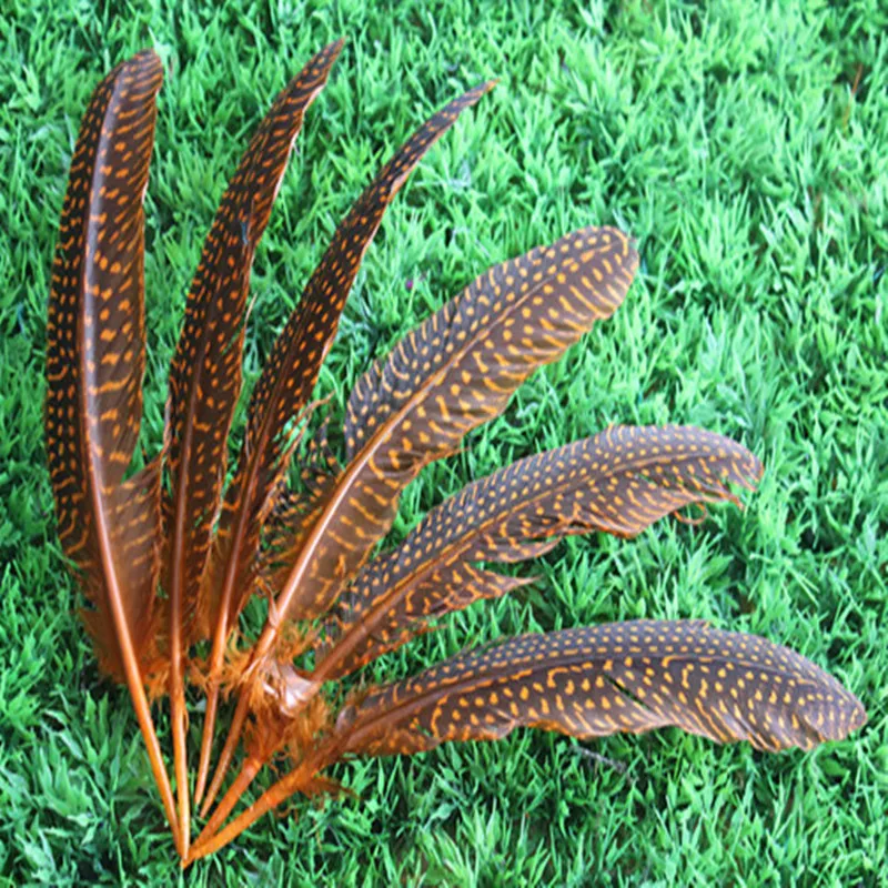 Оптовая продажа 10 шт. высококачественные красивые натуральные перья цесарки 12 17