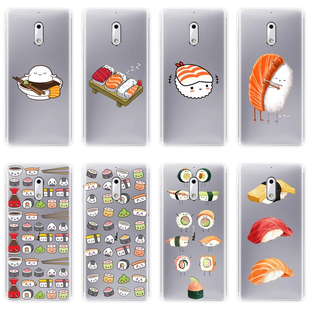 Мягкий силиконовый чехол для Nokia 1 2 3 5 6 8 7 Plus X6