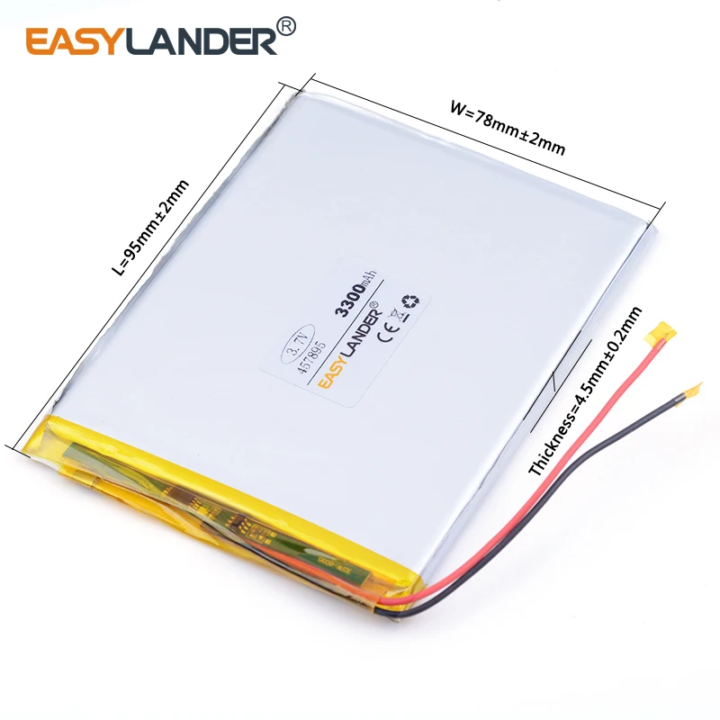 3 7 v литий-ионная аккумуляторная батарея 458090 3200mAh для планшетных ПК DIY Power mobile bank PAD