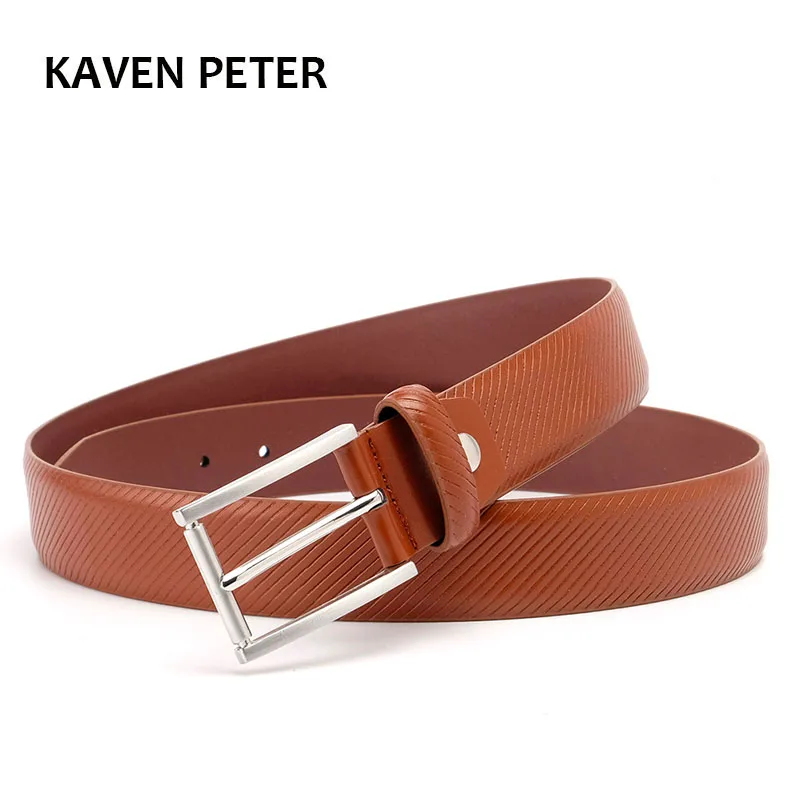 Ремень мужской из натуральной кожи 3 5 см в полоску|leather belts for men|genuine leather beltleather belt |