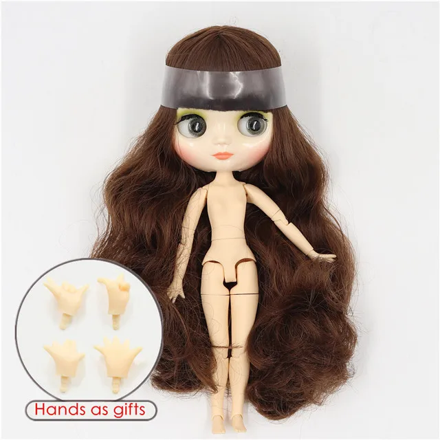 Фабрика blyth middie кукла 1/8 bjd 20 см блестящее лицо шарнирное тело милая игрушка подарок для девочки - Цвет: shiny face I