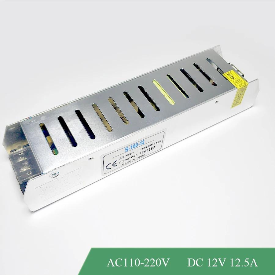 Переключатель Питание 12 V 3A 6.5A 8.5A 10A 12.5A 15A 30A 42A светодиодный трансформатор переменного тока в постоянный DC12V светодиодный драйвер освещение Трансформатор