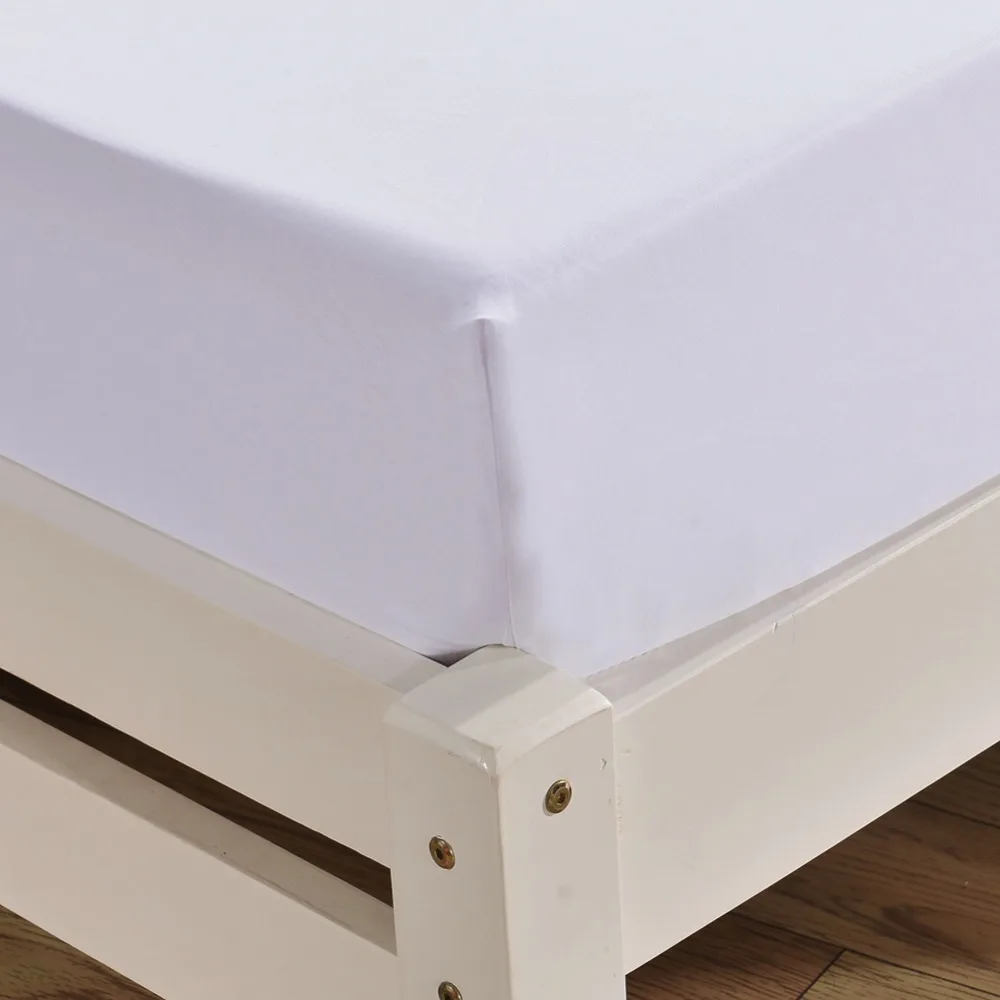 Solid Color Sanding Embroidery Bed Sheets Queen King Size Sheet Set 1 Piece Flat Fitted 2pcs Pillowcases | Дом и сад