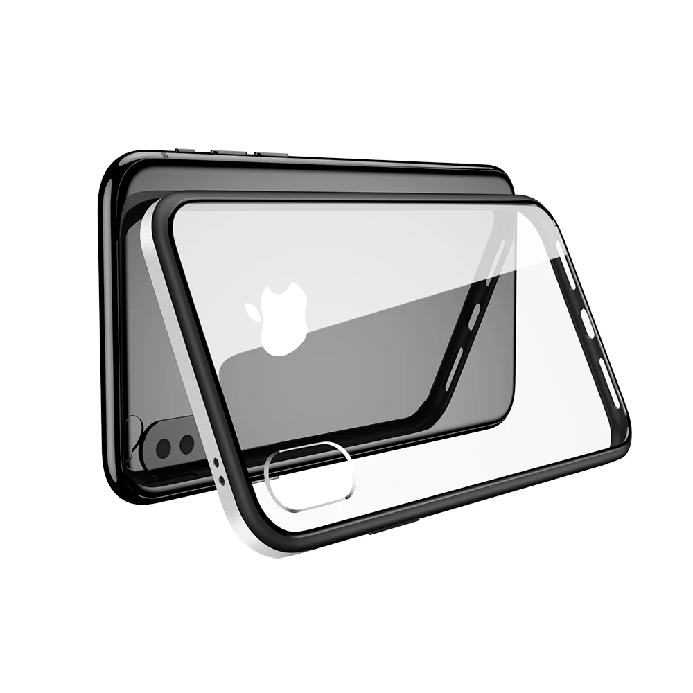 Прозрачный стеклянный чехол SULADA для iPhone 6/6S 7 8 PLUS Гибридный Металлический корпус