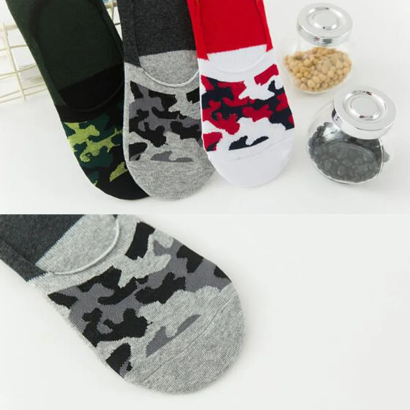 Носки мужские хлопковые камуфляжные 1 пара весна лето 2018|boat socks|mens camouflage sockssocks sock |