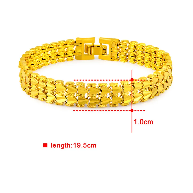 Очаровательные 24K позолоченные Многослойные сердечки с медными цепочками