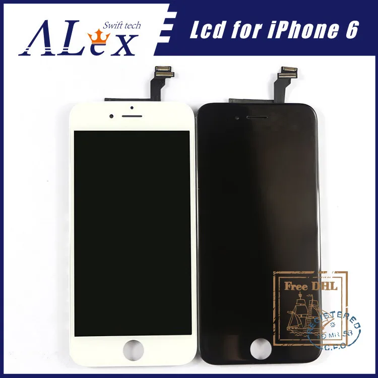 10 шт. ЖК-экран для iphone 6G Сменный экран красивый цветной оптовая цена бесплатная