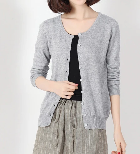 New Arrival High Fashion pure cashmere Blend sweater women cardigans basic top selling free shipping TFP621 |