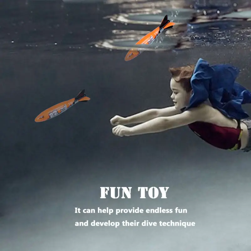 50 комплектов/(200 шт.) игрушка для бассейна Swimways Toypedo Bandits и дайвинг игра подводная