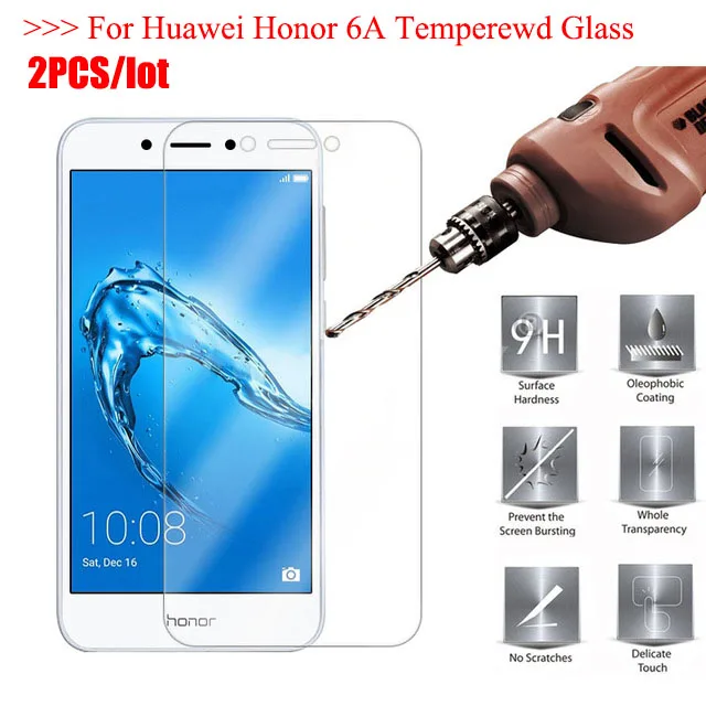 

2PCS Screen Protector Huawei Honor 6A Glass Tempered Glass For Huawei Honor 6A Glass For Honor 6A 6 A DLI-TL20 DLI-AL10 Film 5.0