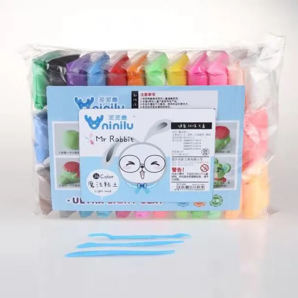 36 Цвет сохнущая на воздухе светильник глины с 3 инструмента развивающая игрушка