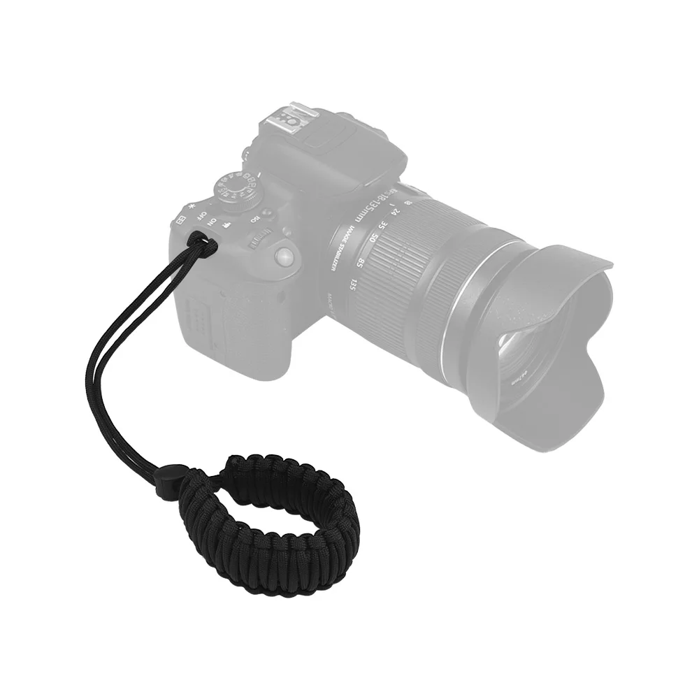 Ремешок на запястье для камеры регулируемый плетеный Паракорд Canon Nikon Sony DSLR ILDC Camera