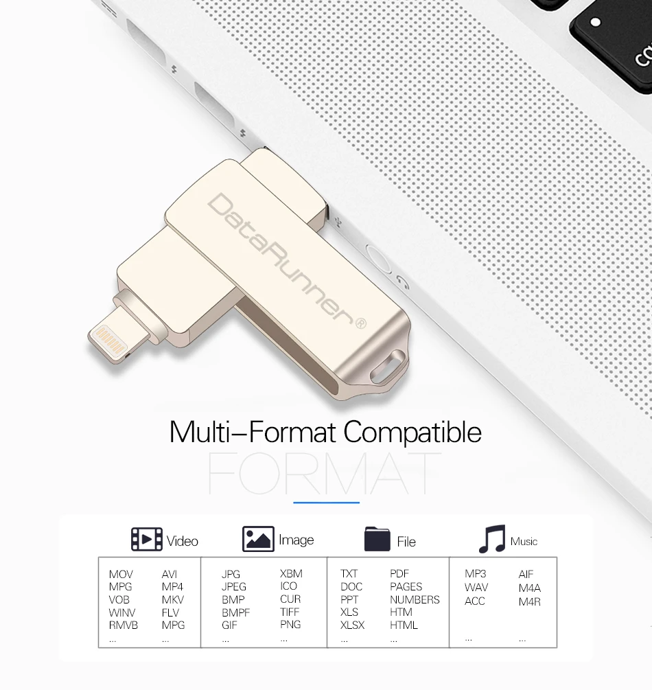 DataRunner USB флэш-накопитель Вращающаяся ручка накопитель 32 ГБ флэш-диск для iOS/Android/PC 16 Гб 64 Гб 128 Гб OTG флешки, USB флеш-карта памяти
