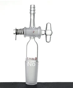 A612440 synthware адаптер вакуумный стеклянный стопкок шарнир: 24/40 отверстие: 2 мм|vacuum