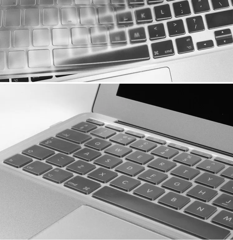 Free Shipping EU TPU Silicone Keyboard Protector Crystal Clear Skin Cover Film For Apple Macbook Pro Air Retina pro 13&quot 15&quot |