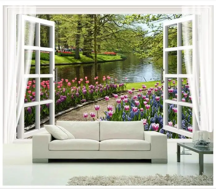 3d фотообои на заказ высококачественные фрески обои для стен 3 d внешние цветы и