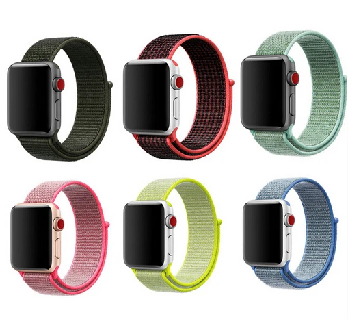 Светоотражающий тканый нейлоновый браслет ремешок для Apple Watch 42& 38 мм 40 мм 44 мм Спортивная петля для iWatch серии 4 3 2 1 часы для мужчин