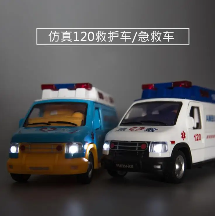 1:24 18 см машина скорой помощи Игрушечная металлическая игрушка Diecasts & игрушечные