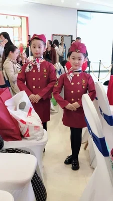 Детский костюм стюардессы на Хэллоуин для девочек, костюм стюардессы самолета, стюардессы, официантки, школьная форма для танцев