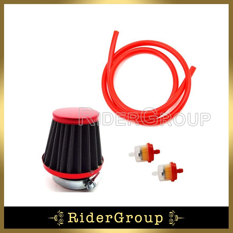 Красный Топливный шланг 5 мм 1 метр 38 воздушный фильтр очиститель топливный для