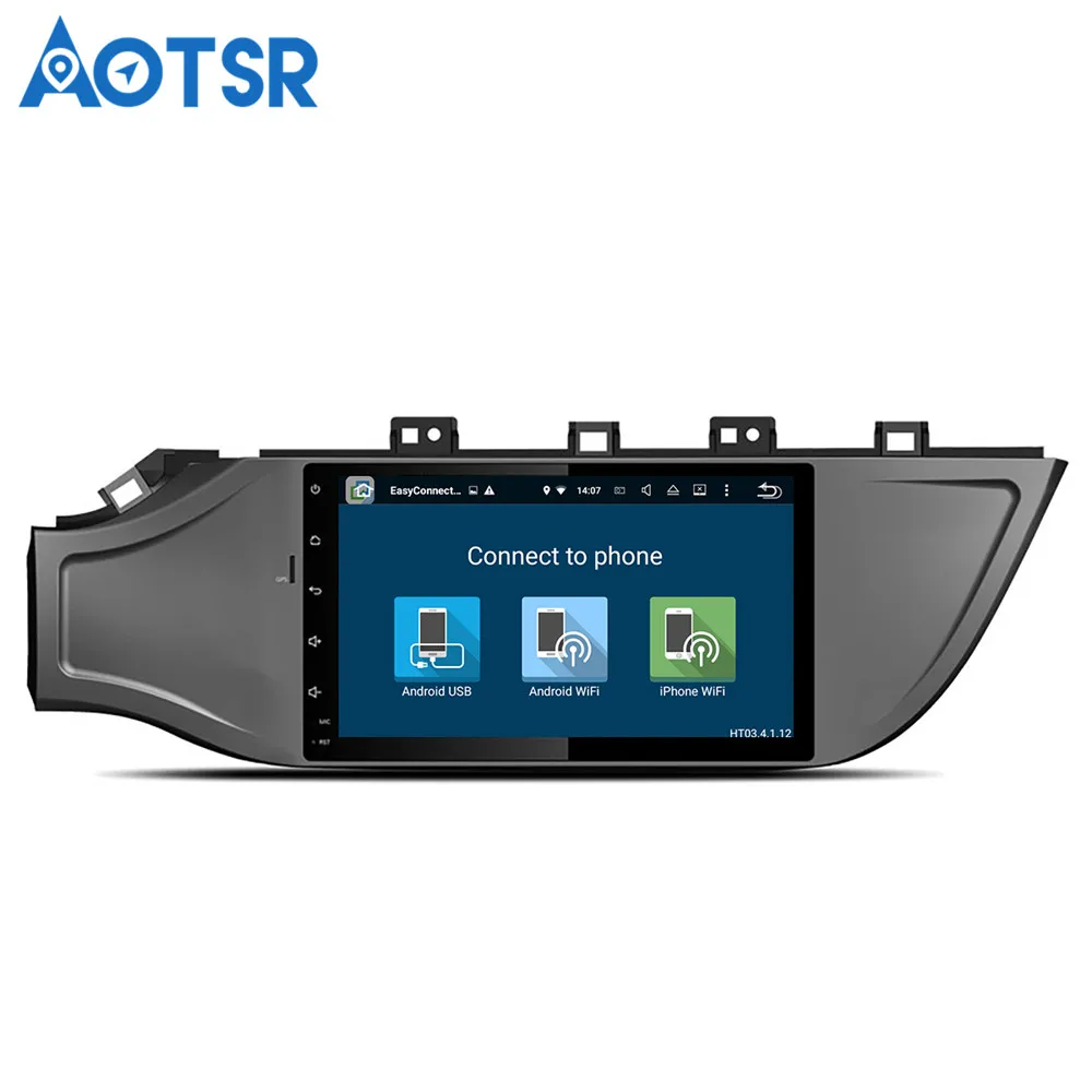 Автомобильный GPS навигатор Aotsr Android 8 0 без DVD плеера головное устройство для KIA Rio 2017