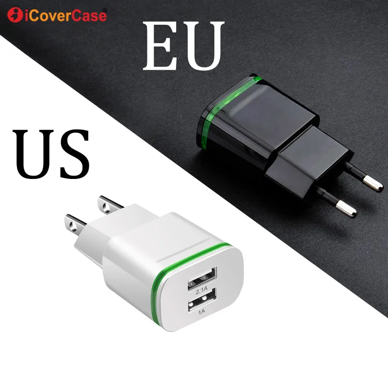 5V 2.1A EU US Plug два порта легкое зарядное устройство для Xiaomi Redmi Note 3 4 4A 4X 5 Pro 5A Plus кабель