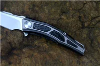 Black handle Jenova A02 STEDEMON нож CTS-204P атласное складное лезвие Ножи титановая ручка с карманным зажимом EDC тактический нож инструмент для выживания - Цвет: Black handle