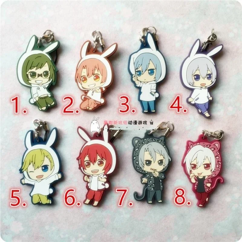 IDOLiSH7 игровой курок Re: резиновый брелок в виде животного|japanese|gameanimal |