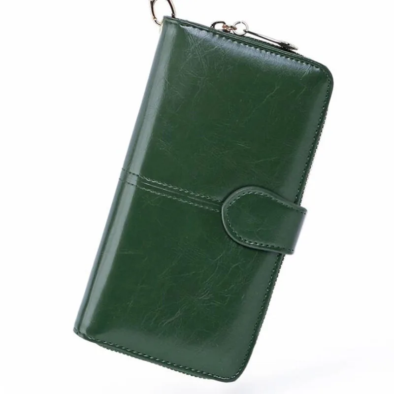Malachite Green Baellerry, желтый кошелек, женский, высокое качество, кожаный кошелек, многофункциональный, женский кошелек, длинный, большой, вместительный, с отделением для карт, кошелек, валлет - Цвет: Malachite Green