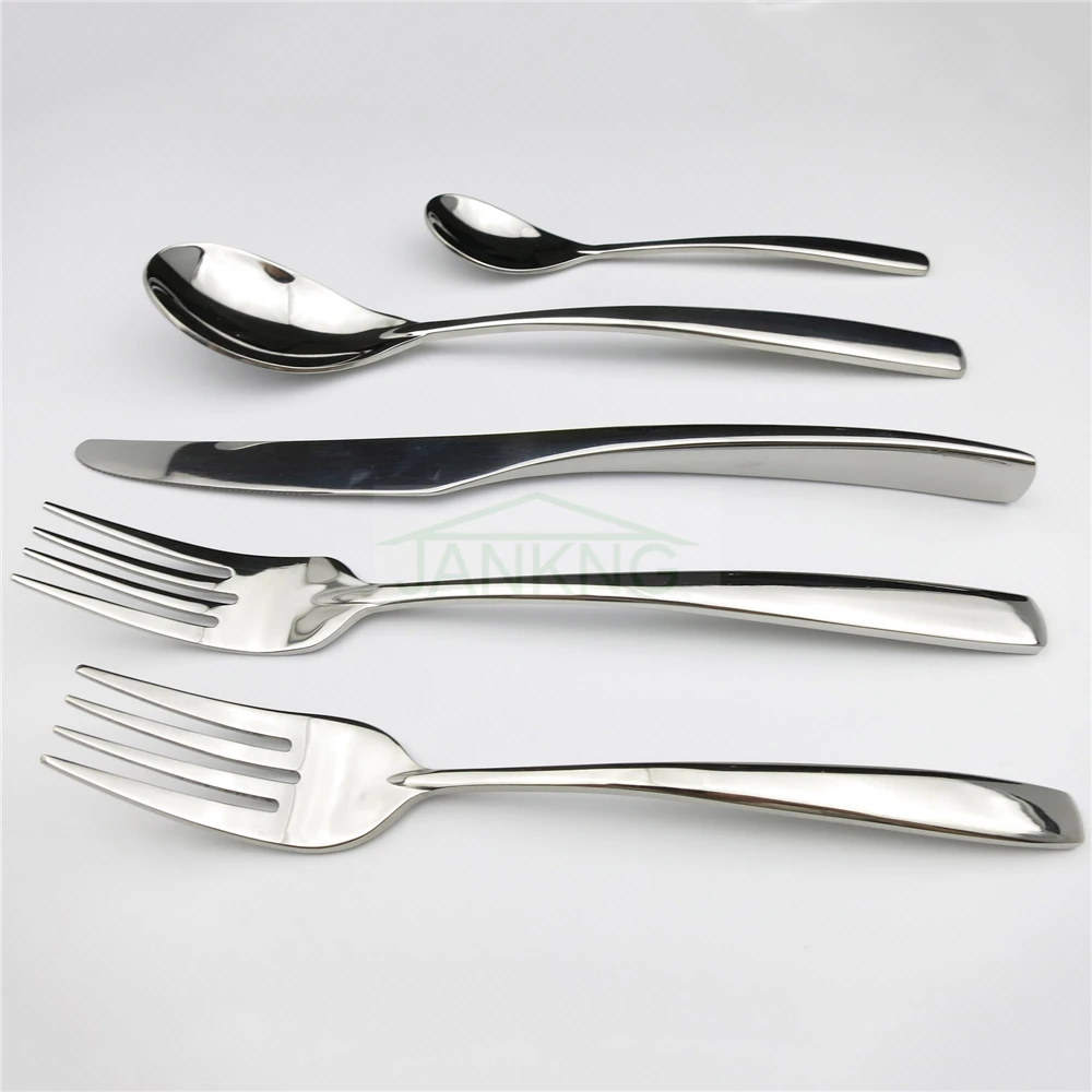 

JANKNG 30 Pcs/ Lot Dinnerware Set Stainless Steel Cutlery Dinner Knife Fork Dessert Fork TeaSpoon Tableware Service for 6